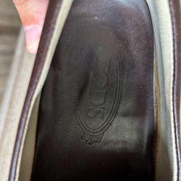 Tod’s Men’s Leather Driving Loafers, Moccasin Style Size 8, Made in Italy, Brown main image 7